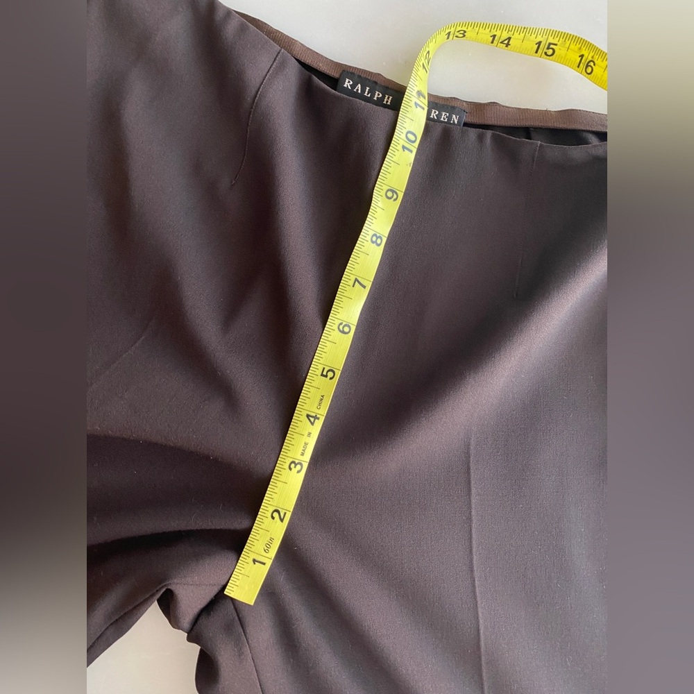 Vintage Ralph Lauren Black Label Brown Flat Front Pants - Picture 6 of 11